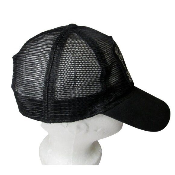 Trucker Hat Jack Daniels Old No.7 Field Tester Black Mesh Snapback Cap One Size - Picture 3 of 5